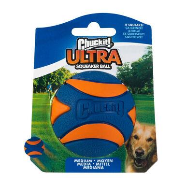 Chuck It! Ultra Squeaker Bola com som e efeito de salto para cães
